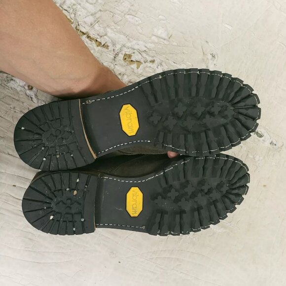 Allen Edmonds Caen Normandy Cap Toe Boots Brown Suede Leather Mens Size 13 D - Picture 9 of 9